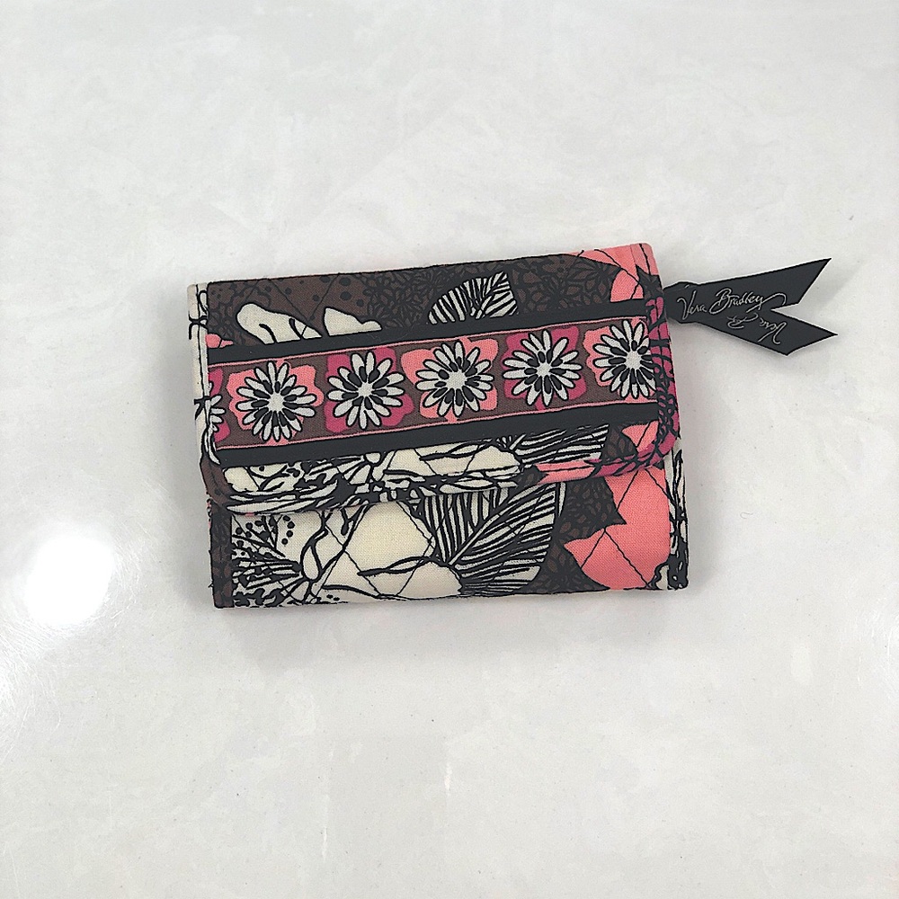 Vera Bradley Mocha Rouge Euro wallet